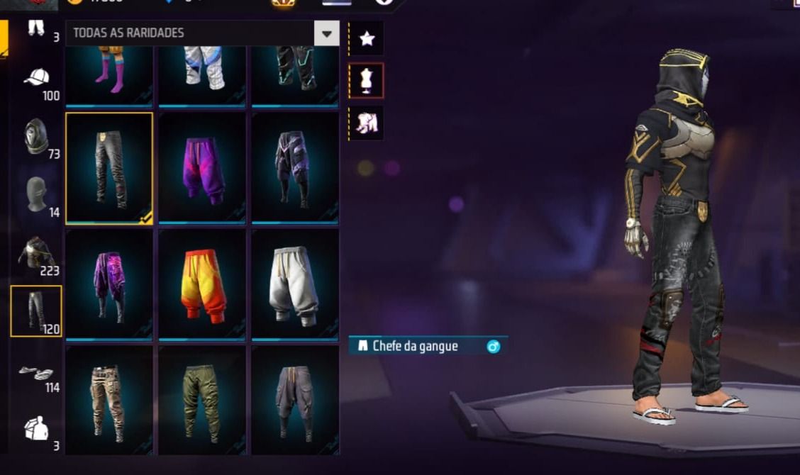 Conta Free Fire 6 Anos - 223 Peitorais - Level 65 - UMP Atributada - Conta Antig