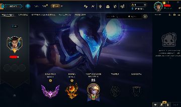 CONTA LOL ,MESTRE, SMURF, FULL ACESSO(com troca de email e senha), 60% WR,17K EA