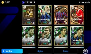 CONTA EFOOTBALL MONSTRA | FORÇA 3202 | PELÉ , MESSI, RONALDINHO, KAHN + LENDAS