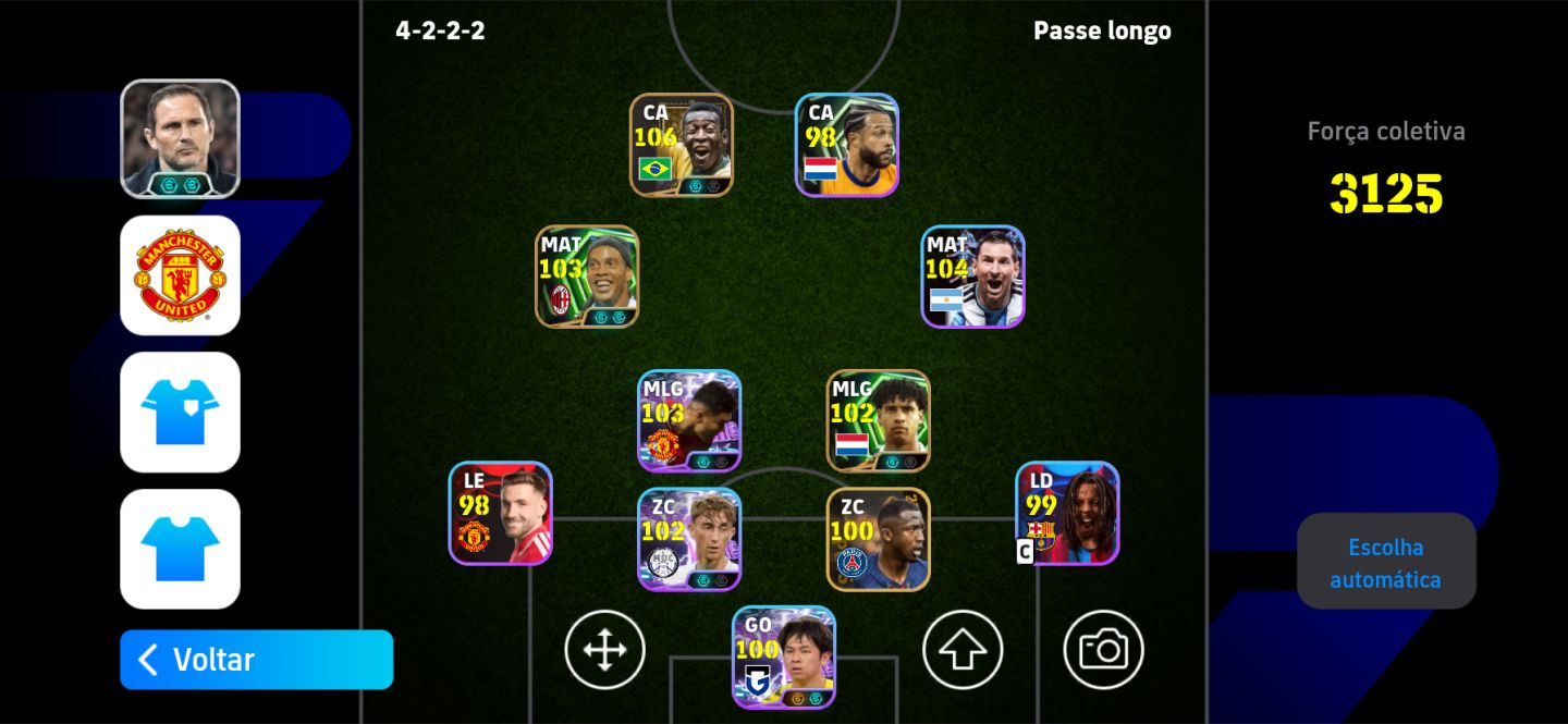 Conta com pelé ronaldinho casemiro e dean huijsen na zaga
