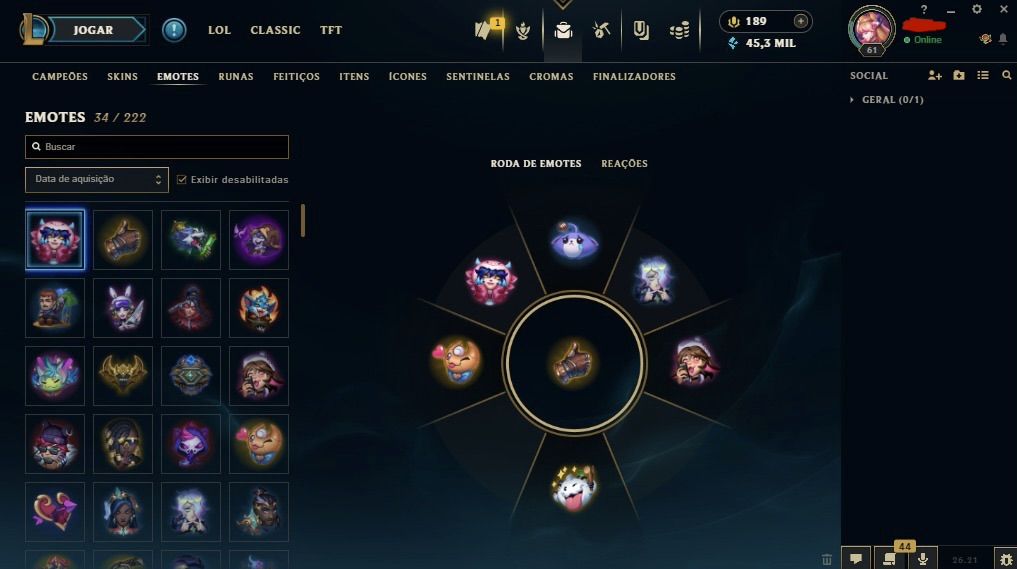 Conta main sup peel | elo : diamante 4 com 77% de WR !