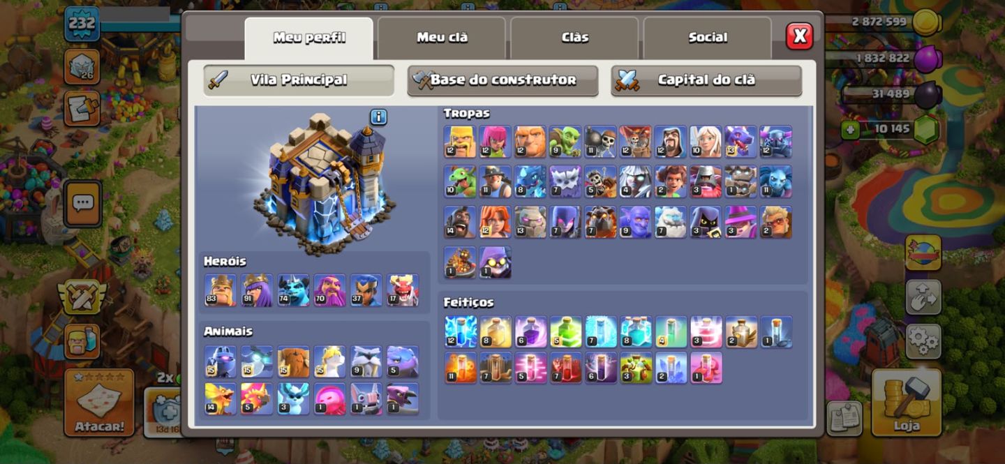 Conta CLash of CLans Quase MAX (+10 anos de jogo)