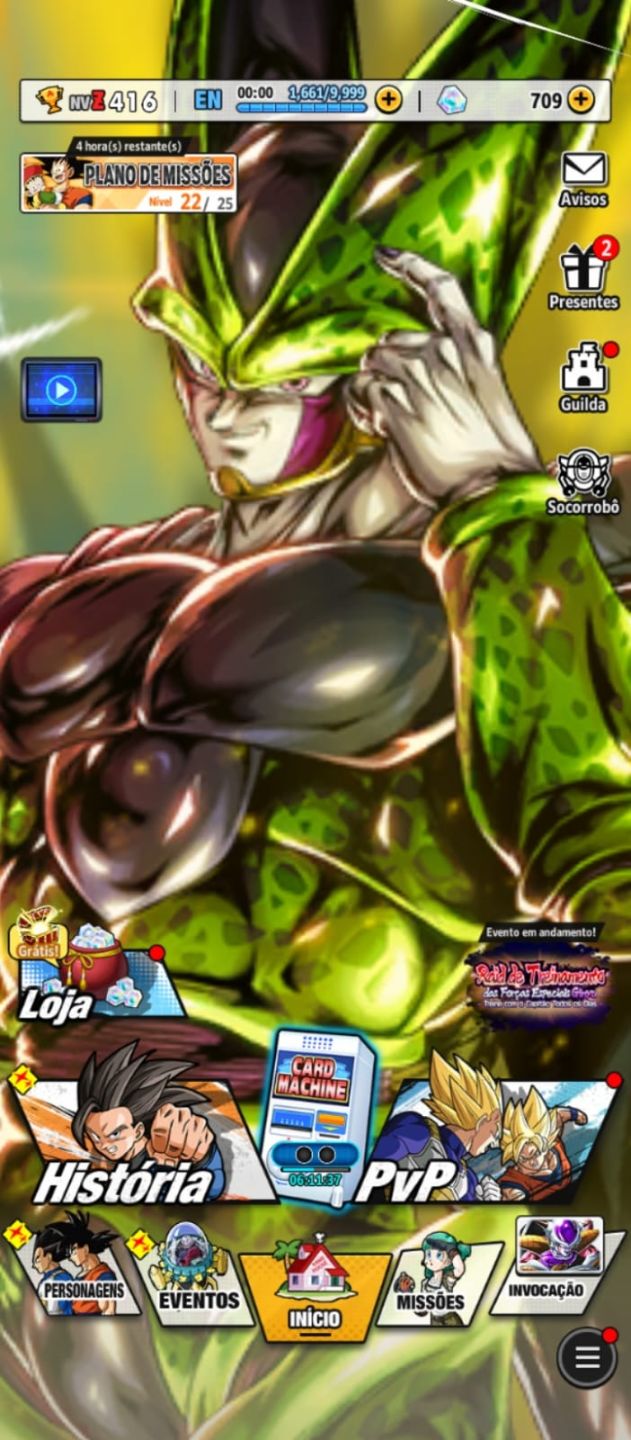 Conta end game com o Goku do mangá com os meta do jogo