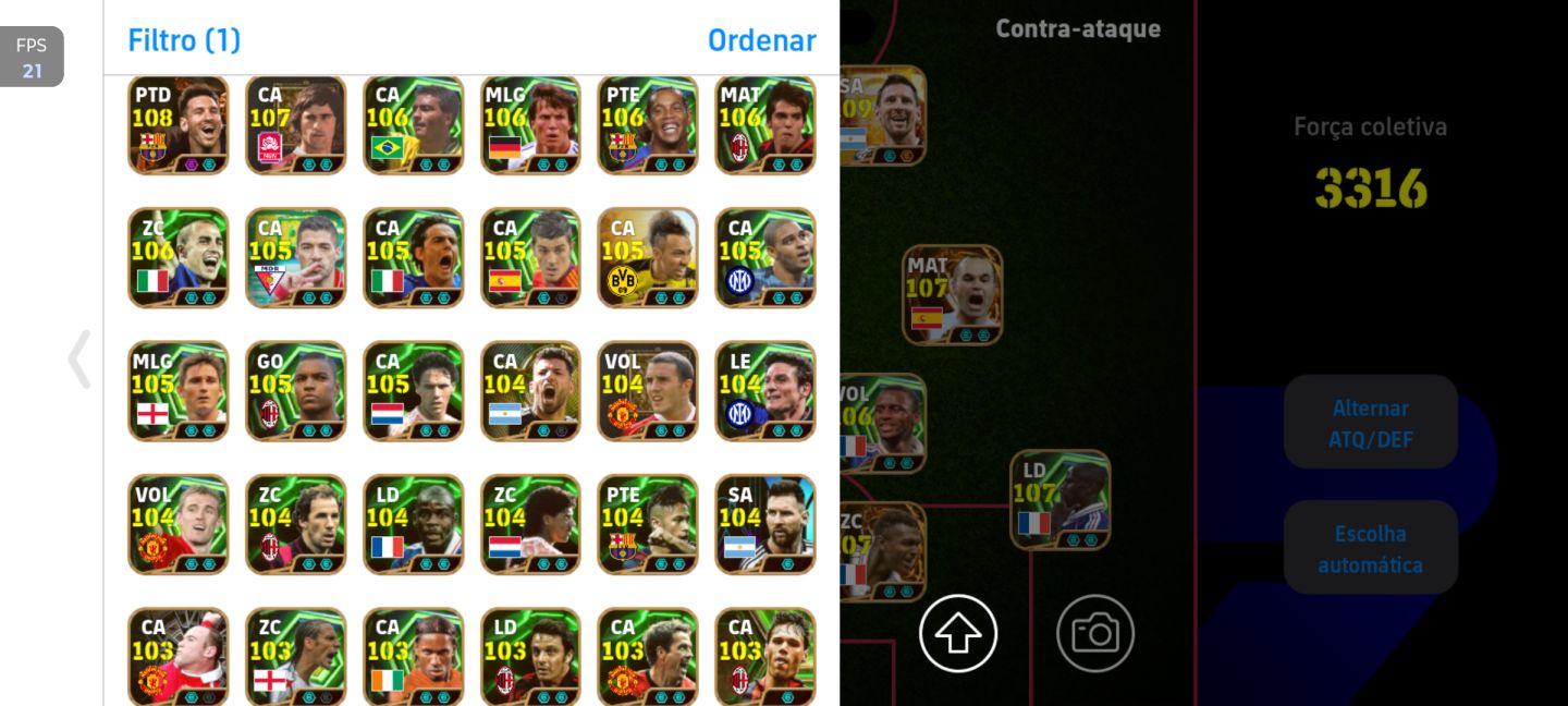 Preço negociável, conta efootball full e rara