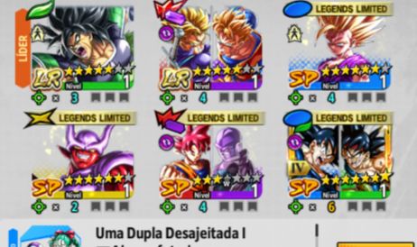 DRAGON BALL LEGENDS LR BROLY, LR GOHAN/TRUNKS BANERS DO ANIVERSARIO