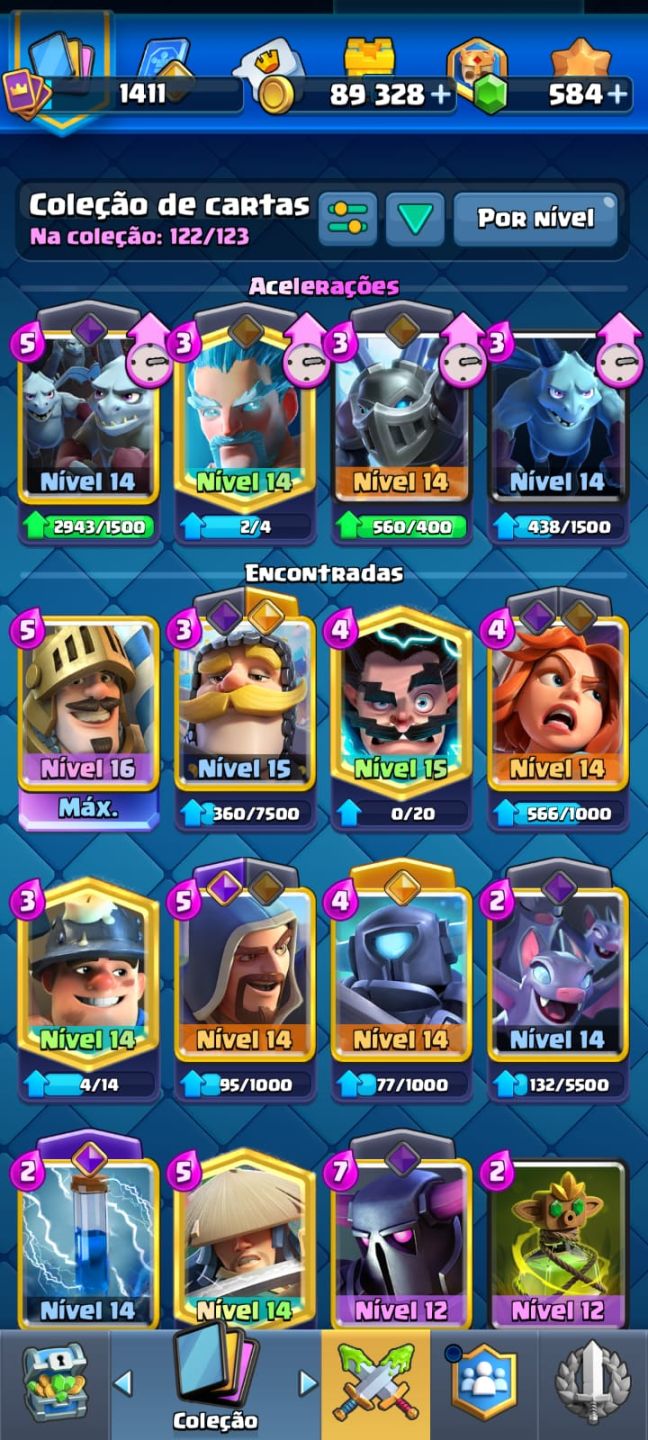 CONTA RARA CLASH OF CLANS cv14 + CONTA CLASH ROYALE 10K troféus