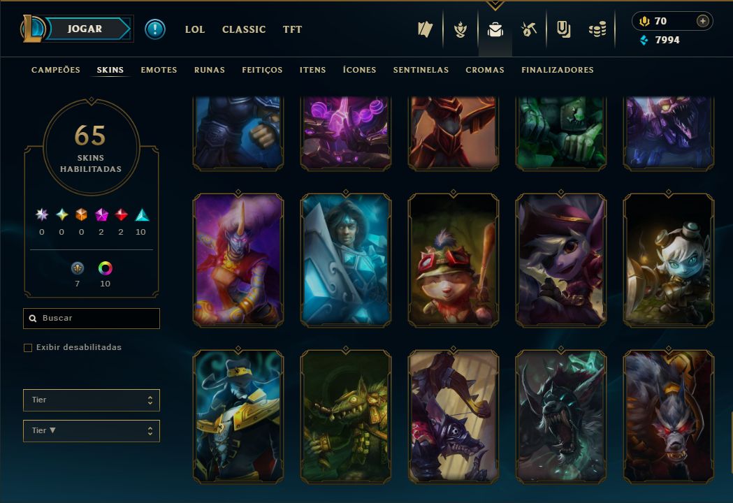 SKIN LENDÁRIA DEUS-REI GAREN + ESMERALDA NA SOLOQ / FLEX / TFT + [ TROCA NICK ]