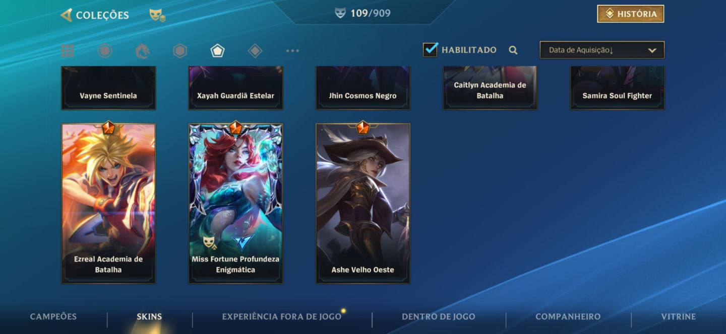 CONTA WILD RIFT GRÃO MESTRE NOVA TEMPORADA 8 SKINS MITICAS
