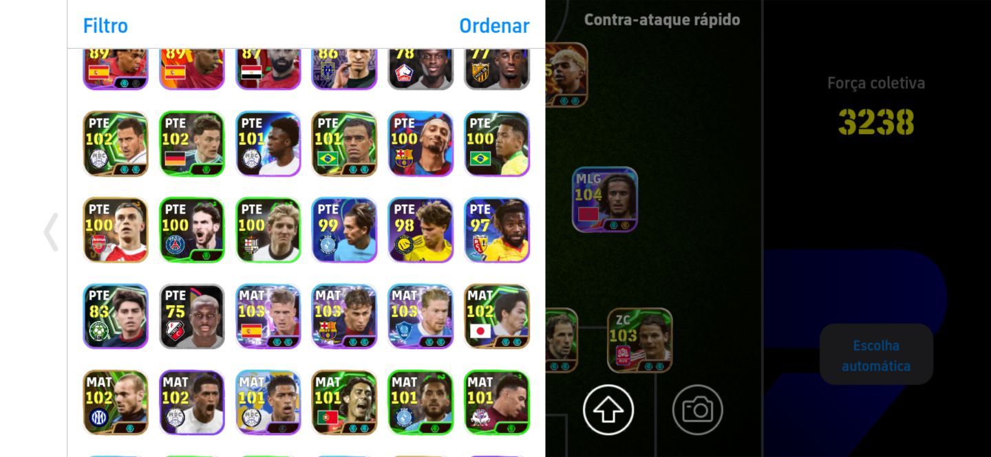 CONTA DE EFOOTBALL top com 2 blitz culer top raros