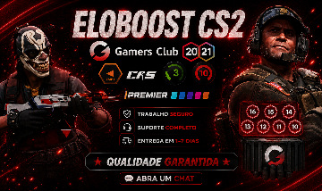 ELOJOB CS2/ BOOSTING DE LEVEL GC CS2 /FACEIT E BOOST DE PATENTE NO MM CS2