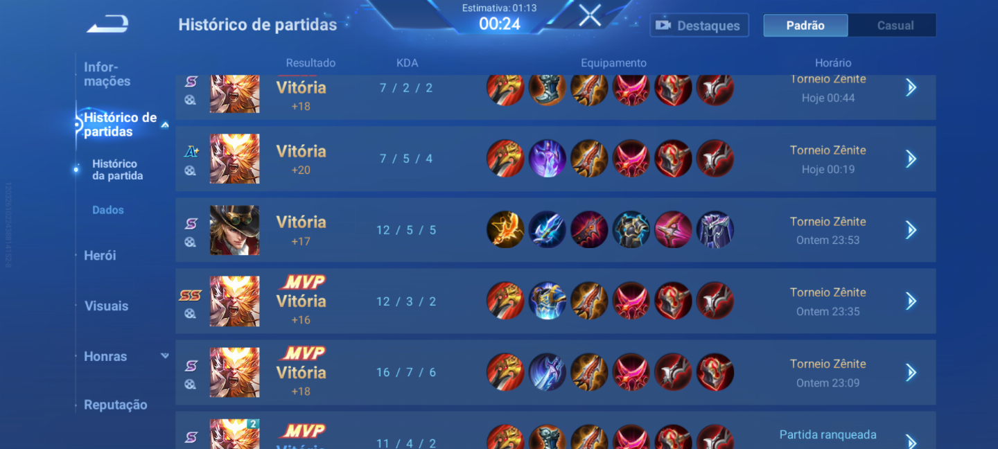 Suba até o lenda elojob Honor of kings