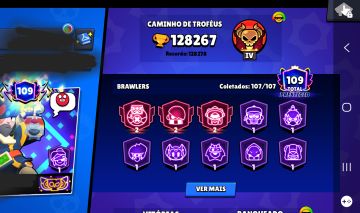 CONTA BRAWL STARS MAXIMIZADA (END-GAME) - 128.250K TROFÉUS - FULL BRAWLERS