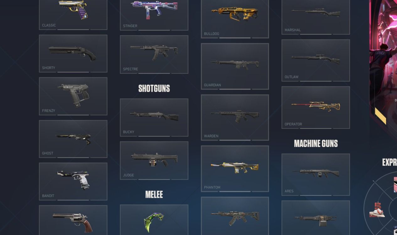 Conta valorant cheia de skin