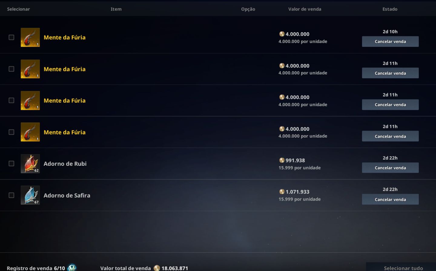 Conta aion 2 Chanter 148k CP, 2719 GS e dois alts upados ao 45 valor negociável.