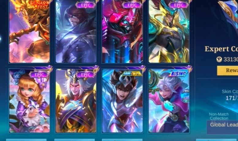 Conta mobile legends 171 skins