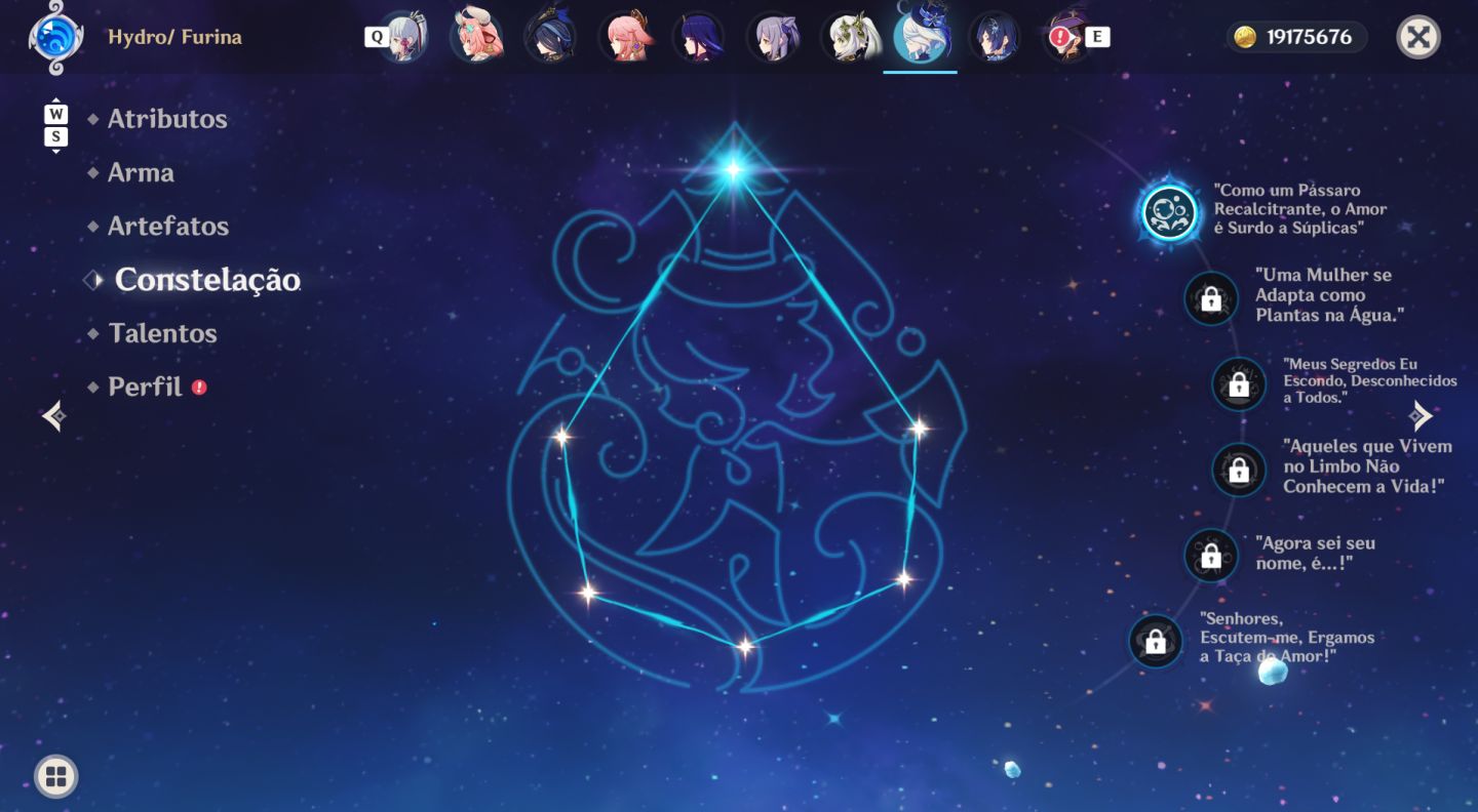 (PROMOÇÃO) CONTA GENSHIN 43 CHAR 5 STAR | 31 ARMASS | AR 60 IMPERDÍVEL