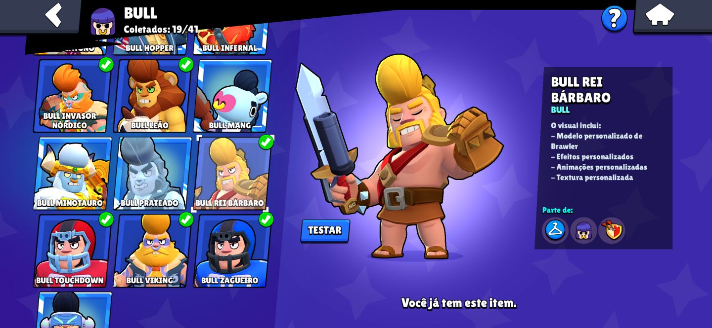 CONTA BRAWL STARS BARATA 47K DE TROFÉUS 105/106