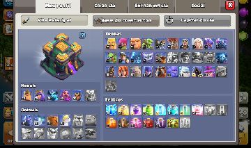 [] CONTA CLASH OF CLANS - CV14 QUASE FULL + 2.500 GEMAS