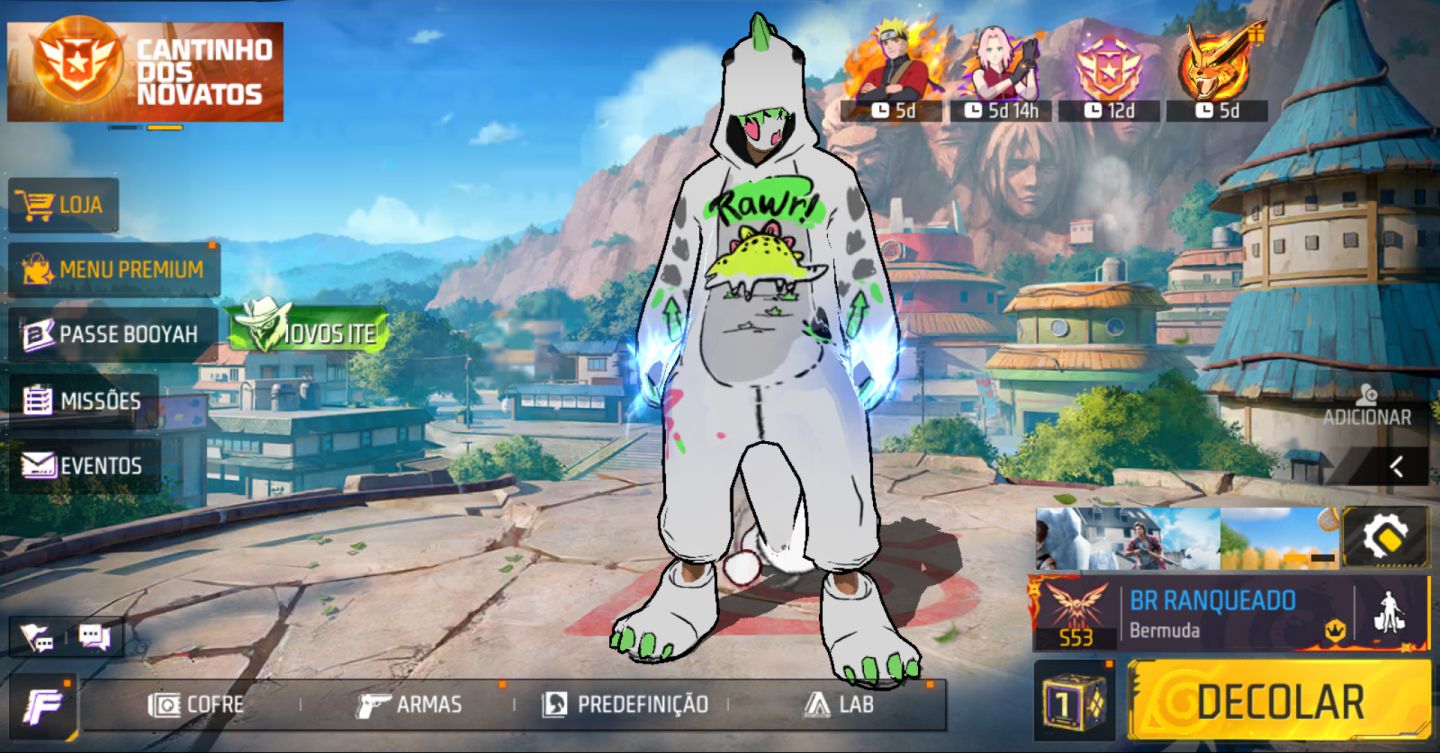 CONTAS BOT FREE FIRE LEVEL 20 + Troca Nick / LEIA A DESCRIÇÃO