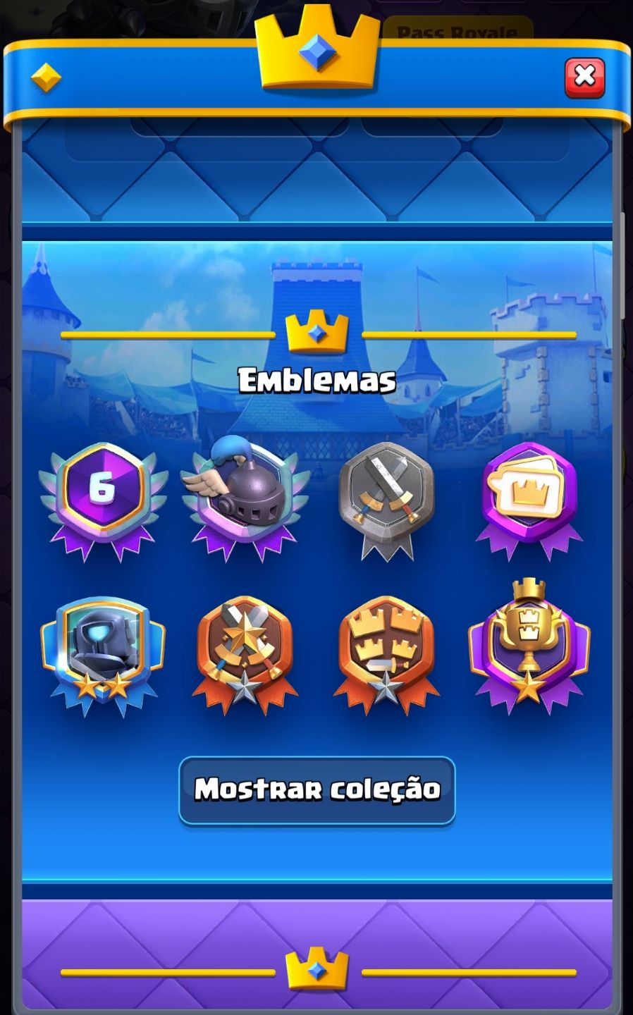 CONTA CLASH ROYALE DE VETERANO