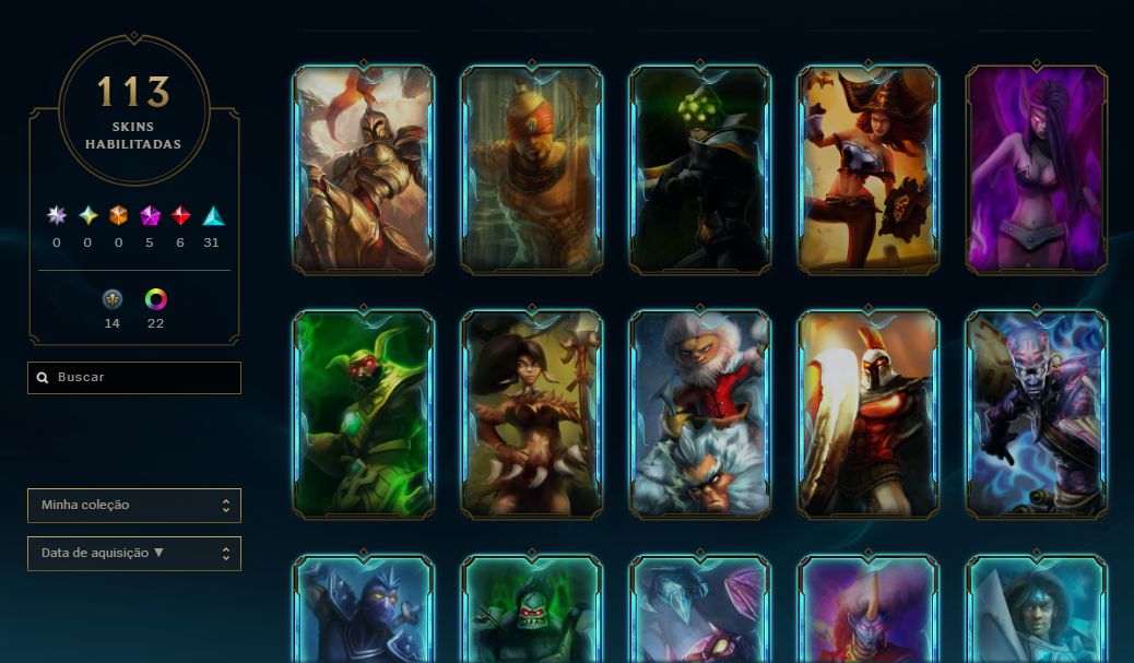 CONTA LOL - LV 98 - PLATINA