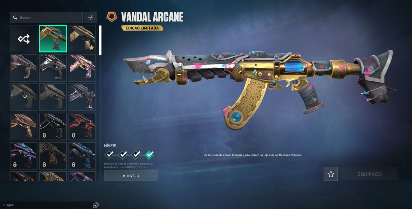 Conta Valorant muitas skins 2k gasto