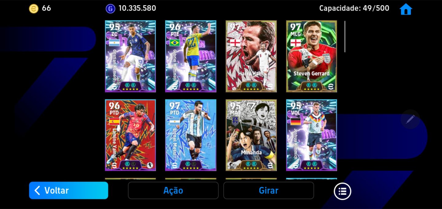 CONTA DE eFOOTBALL