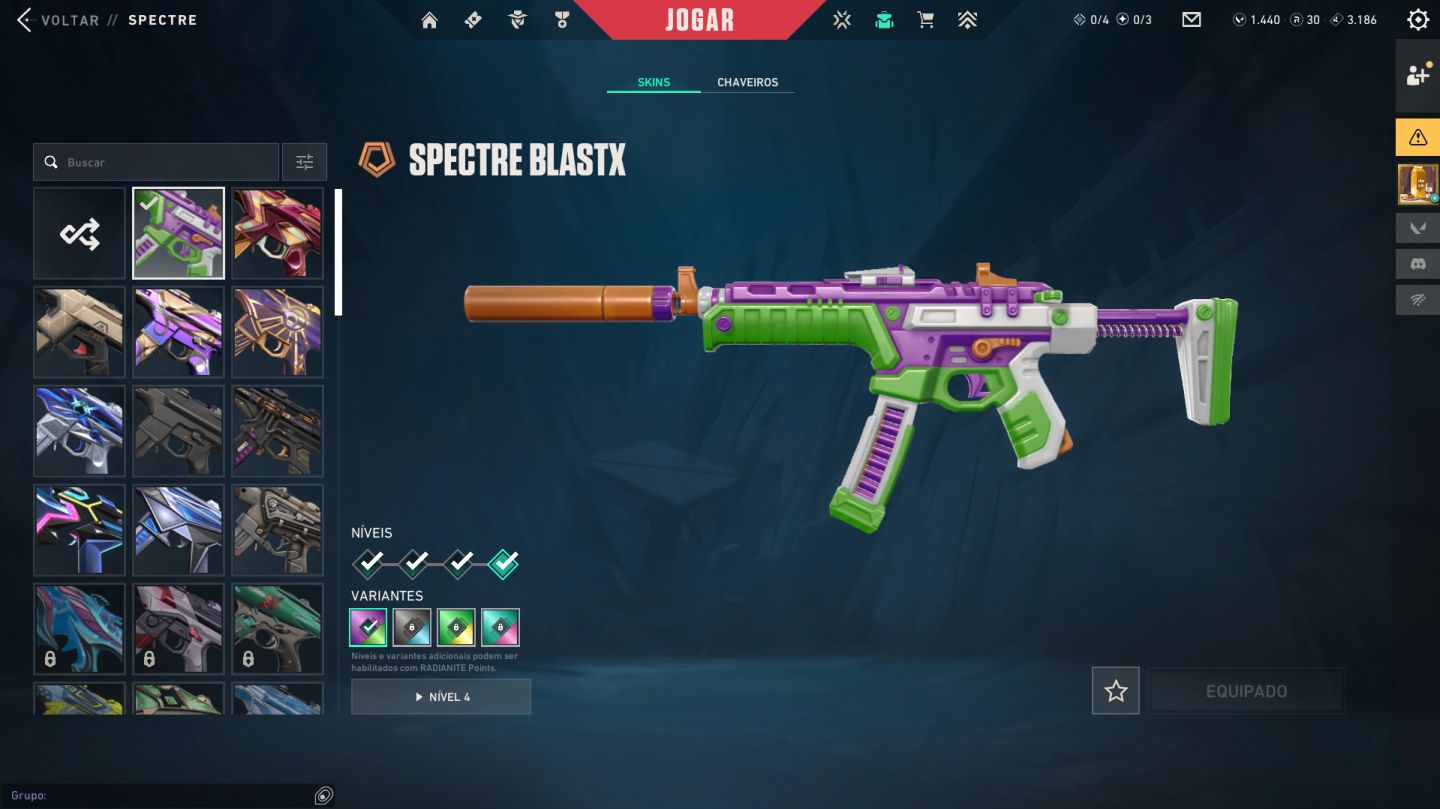 Conta Valorant com mais de 70 skins COMPRADAS