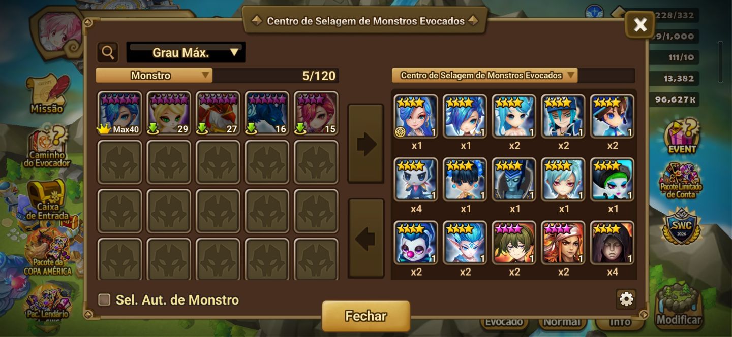 Conta Summoners War | 2 LD Nat 5 (Giselle + Shan) + Full Access