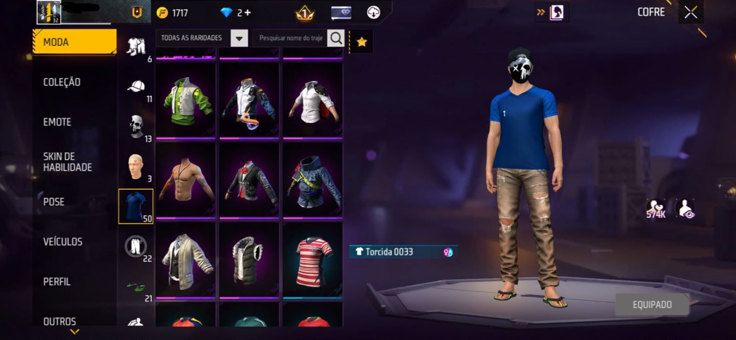 CONTA DE FREE FIRE COM SKIN RARA DO ITACHI!