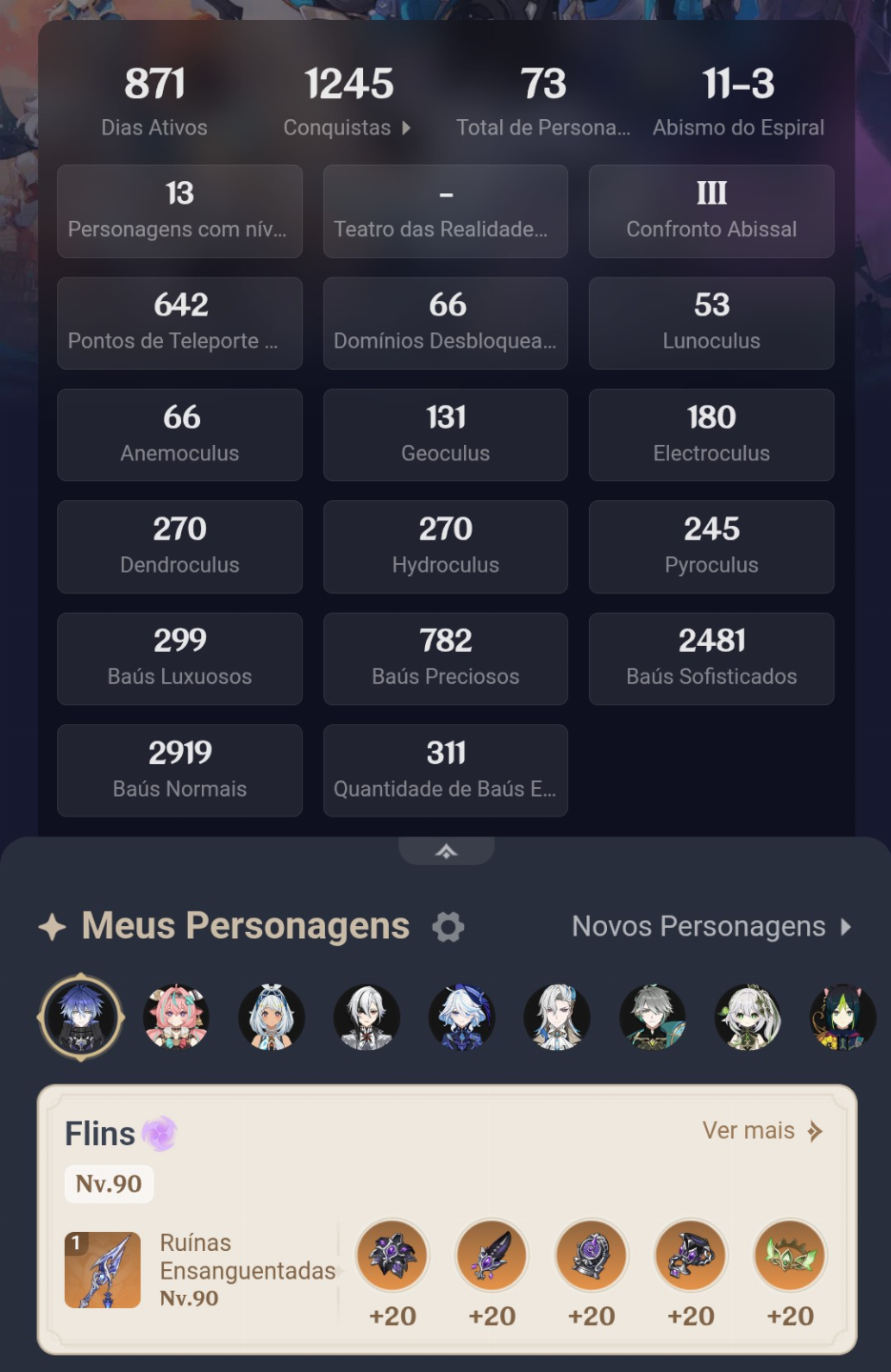 CONTA GENSHIN AR 60 ENDGAME + HONKAI STAR RAIL NIVEL 51