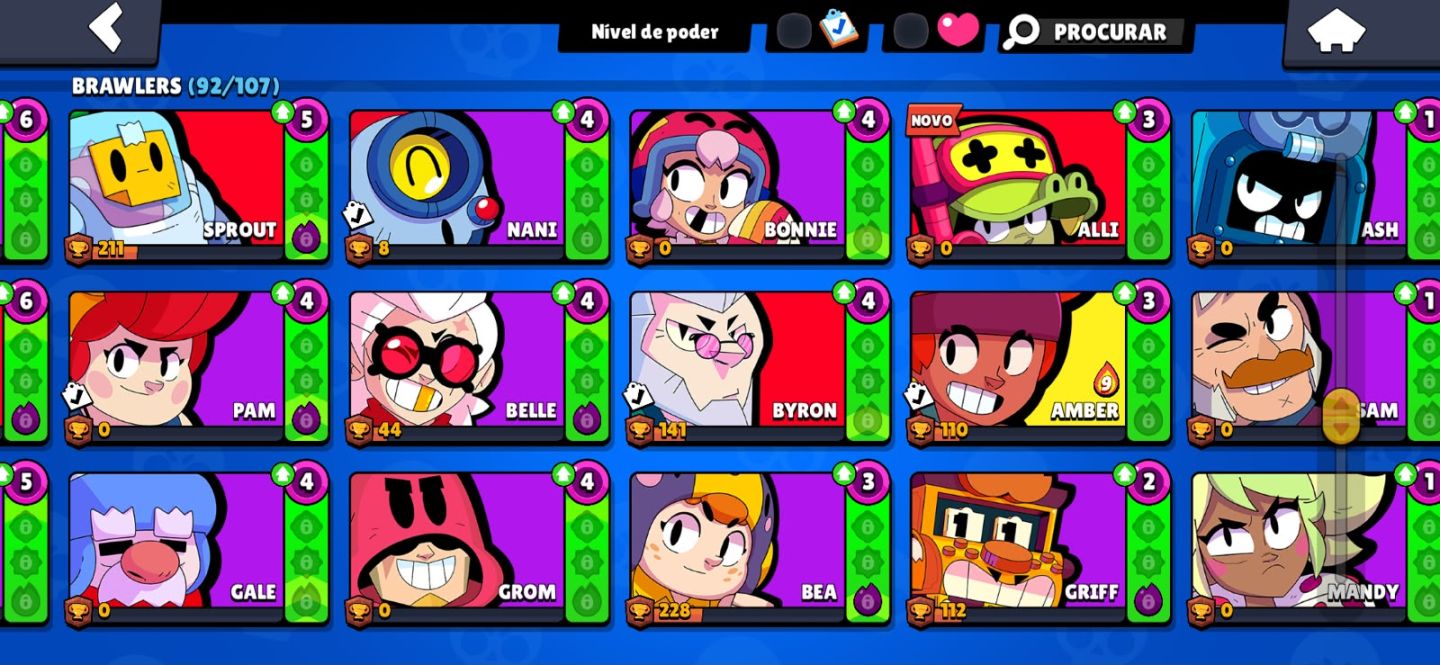 Conta Brawl Stars 2022 com Leon, várias skins e Brawlers maximizados!