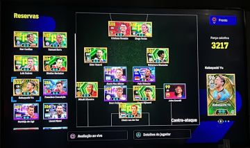 CONTA EFOOTBALL PS4/PS5 COM VAN DE SAR 108, CR7 105 , HAZARD, ETOO E + 100
