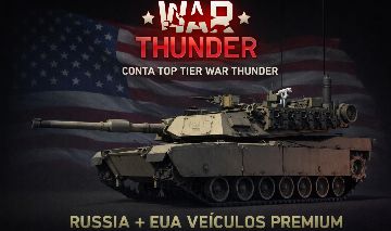 Conta WAR THUNDER NÍVEL 100 | VEÍCULOS PREMIUM | TOP-TIER RUSSIA + EUA |