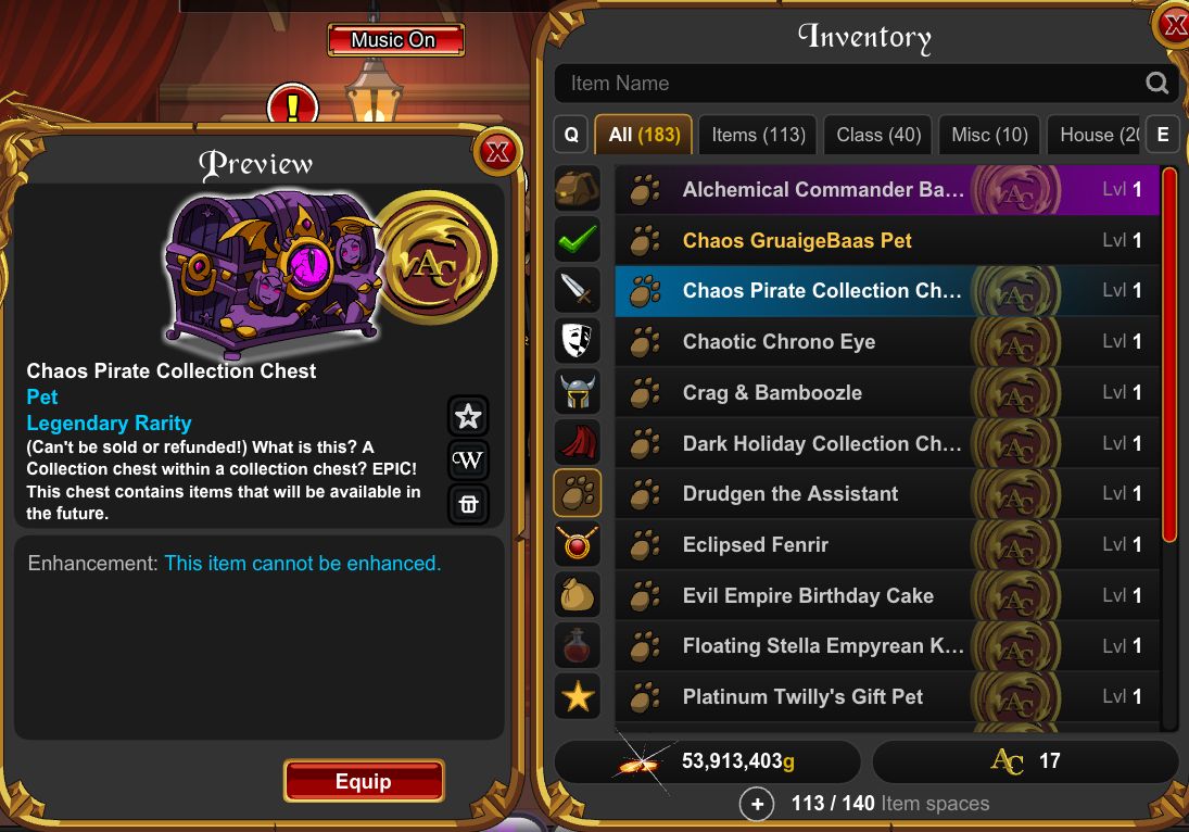 Conta AQW 15 ANOS + CHESTS + ALGUNS HARD FARMS