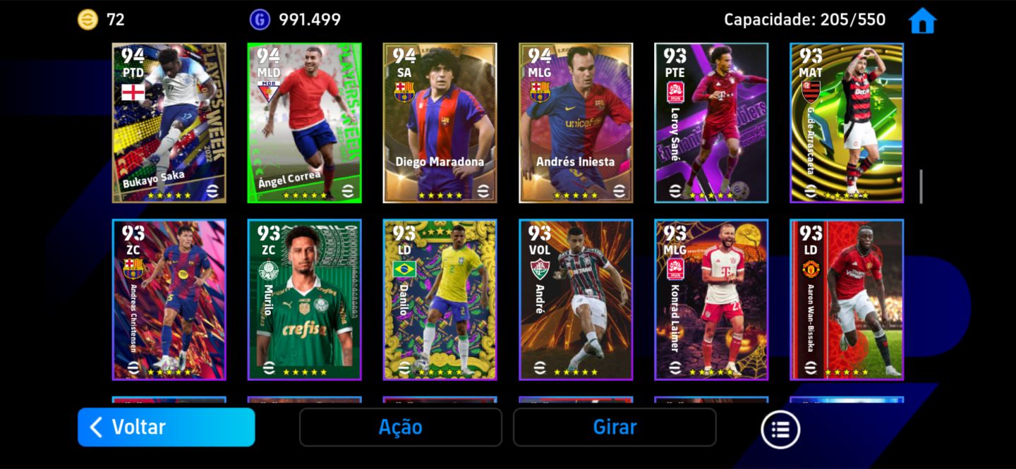TIME EFOOTBALL MOBILE COM MESSI DA CHUTEIRA BIG TIME CR7 SHOW TIME E RODRI 106