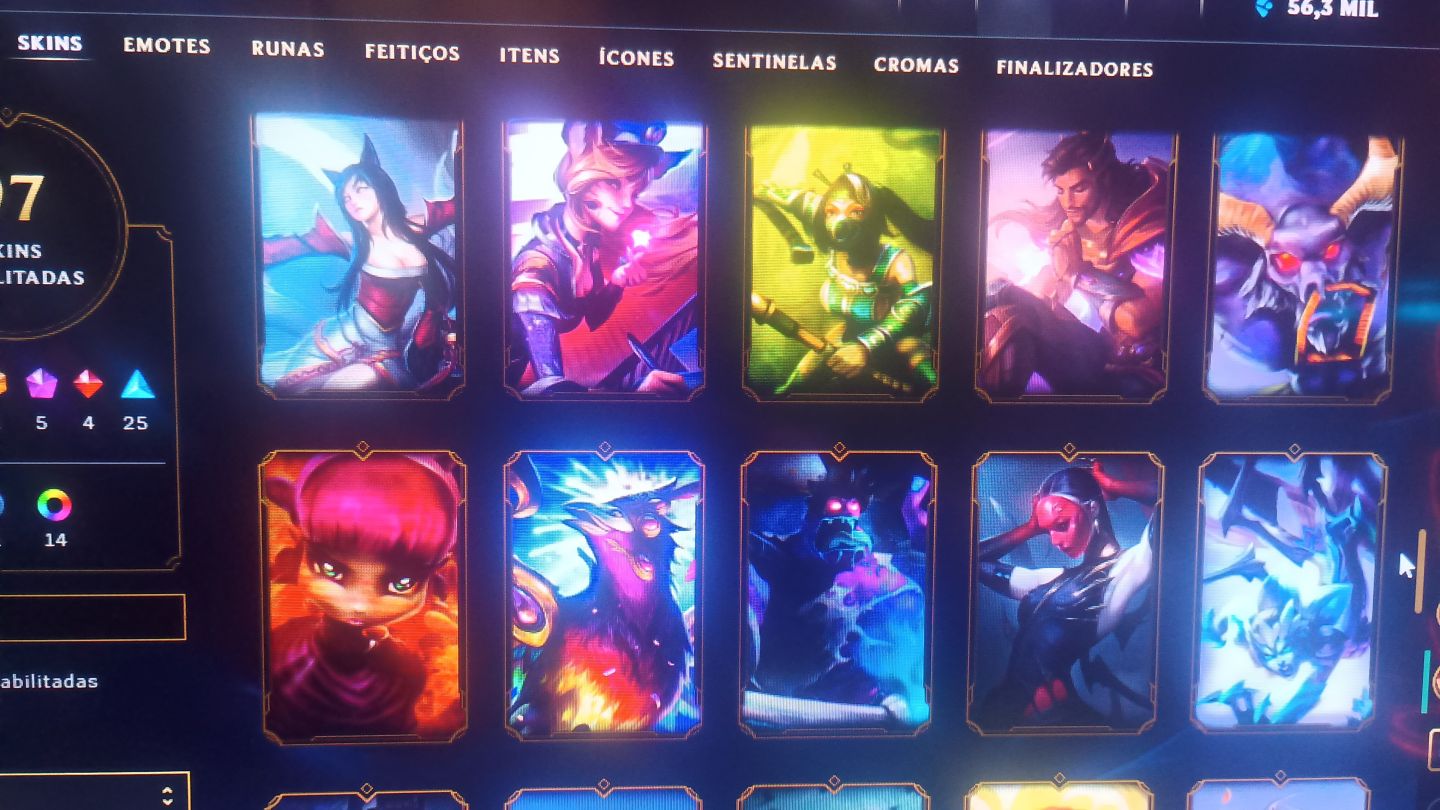 Conta Full acesso 97 skins incluindo mordkaiser sahn uzal 56 mil essência azul