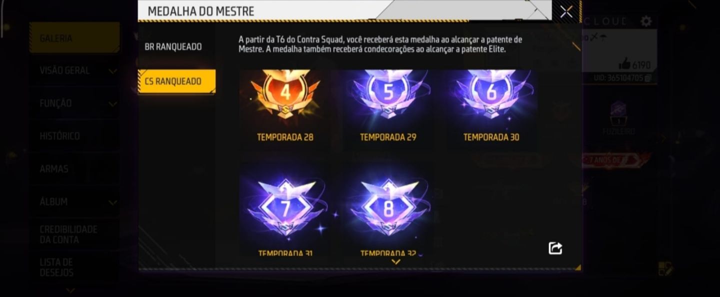 CONTA DE 8 ANOS DE FREE FIRE LVL 68 | NARUTO | +160 EMOTES | PUNHO SOBERANO |