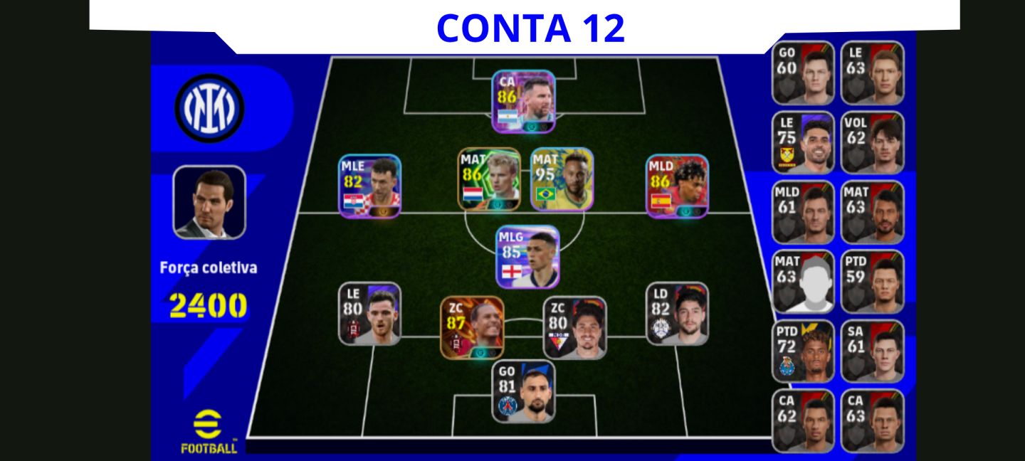 Contas Efootball Iniciais com Épicos/big Times Garantidos! Vol. 3
