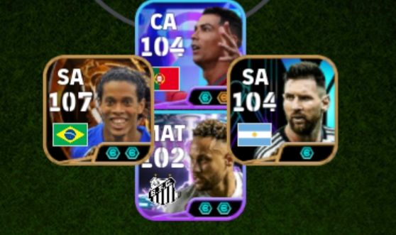 CONTA EFOOTBALL RARA! CR7 THE LAST DANCE + R10 BLITZ + MESSI PACK+ NEY BLITZ