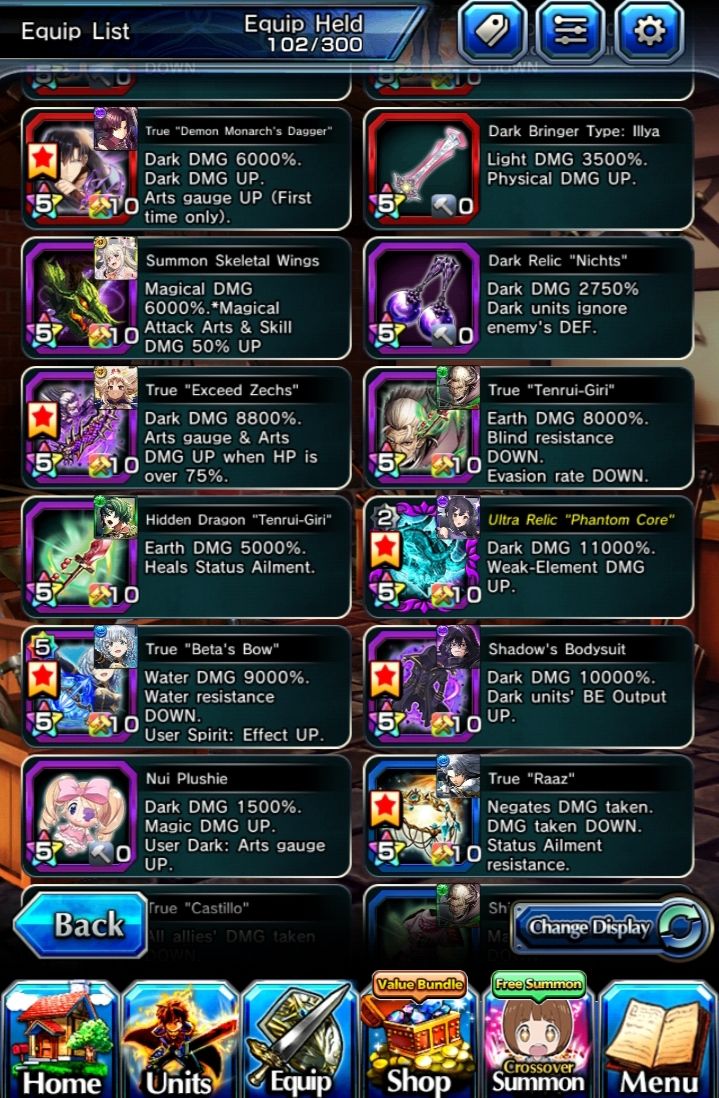CONTA GRAND SUMMONERS RANK 118 - PERSONAGENS META & COLLABS + 2 acend dessa colb