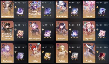 CONTA HONKAI STAR RAIL LVL 70/8+ TIMES COMPLETOS E BUILDADOS/CONTA DE 3 ANOS
