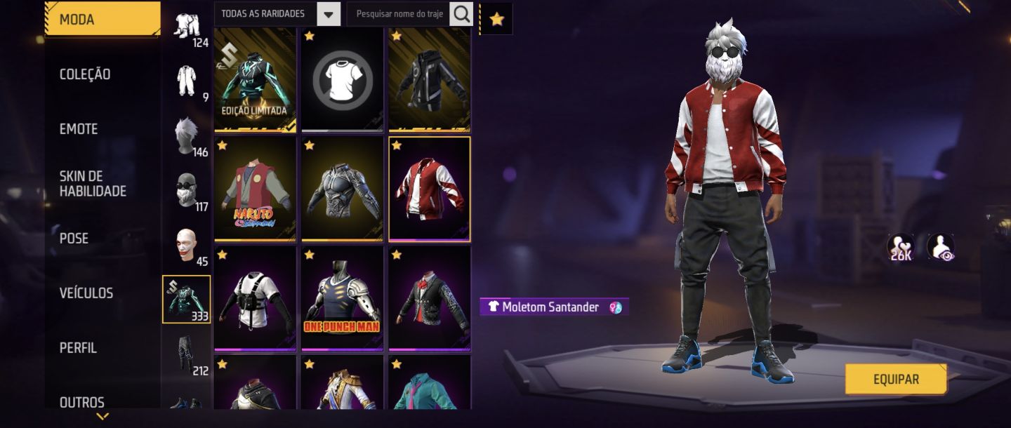 CONTA COM SOMBRA ROXA, BARBINHA, EVOLUTIVA + MELHORES ATT DO JOGO TROCA NICK
