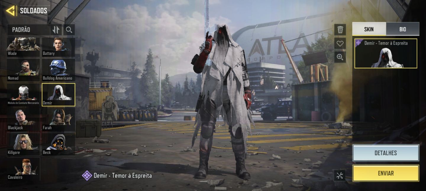 Conta cod mobile, nível 59