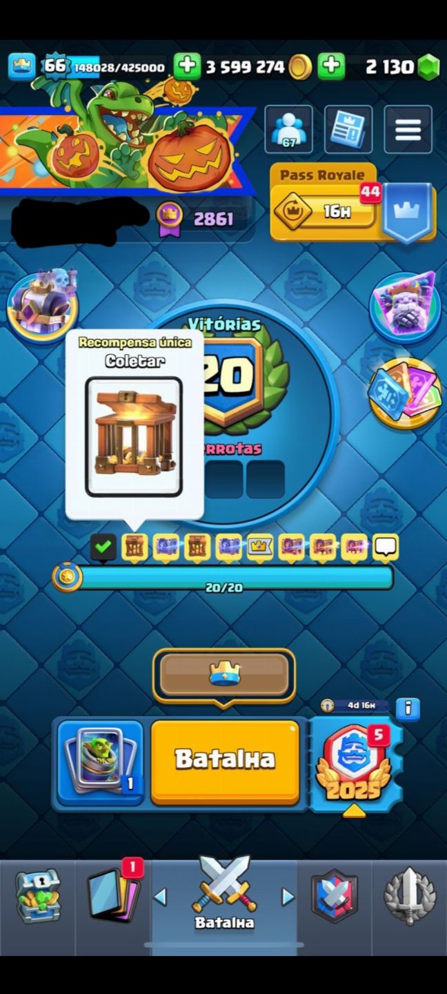 UPO CONTAS CLASH ROYALE