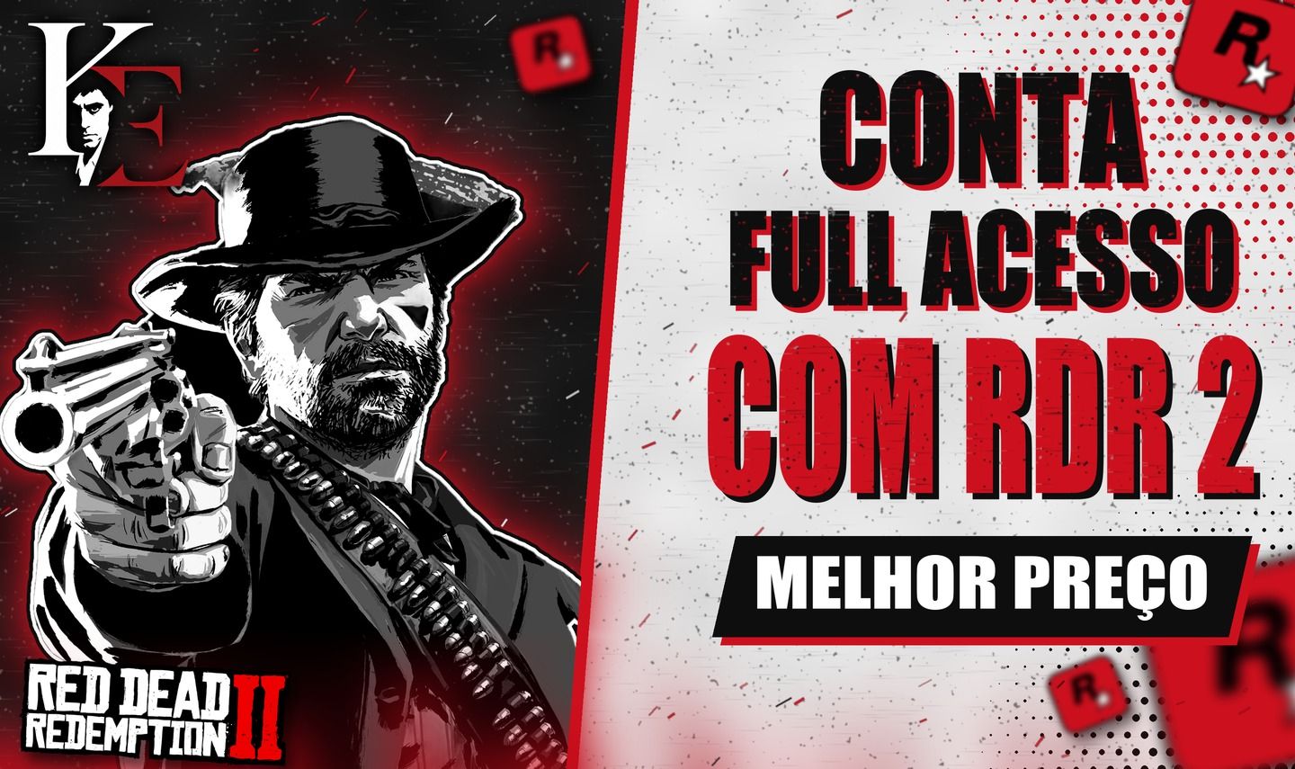 [80% OFF - JOGUE REDM] CONTAS FULL ACESSO COM RED DEAD ReDEMPTION 2