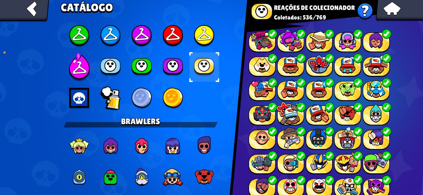 CONTA DE BRAWL STARS(57441 troféus, 17535 blings e 39 gemas)