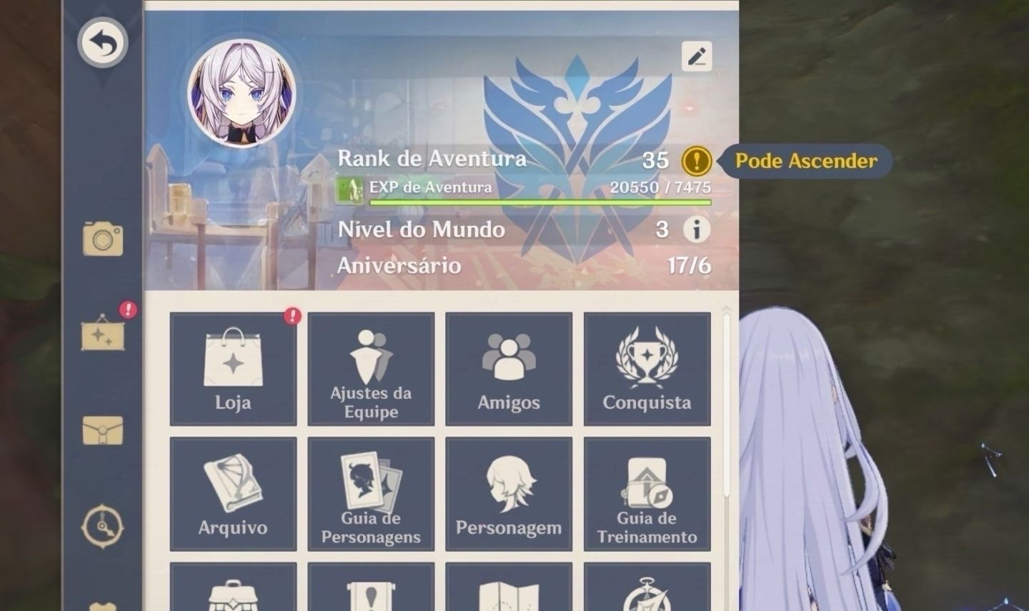 Conta de genshin Impact - conta desapego