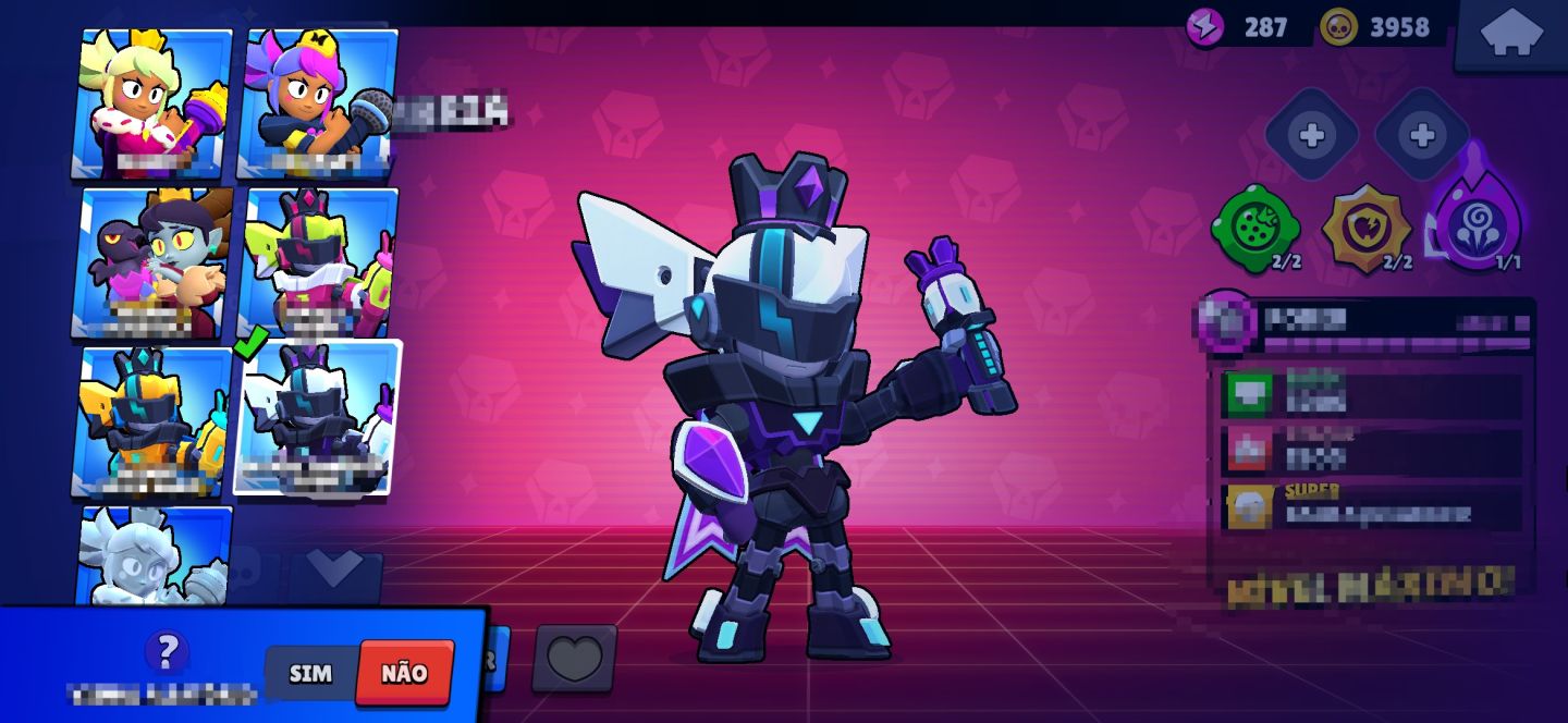 CONTA BRAWL STARS SKINS RARAS!