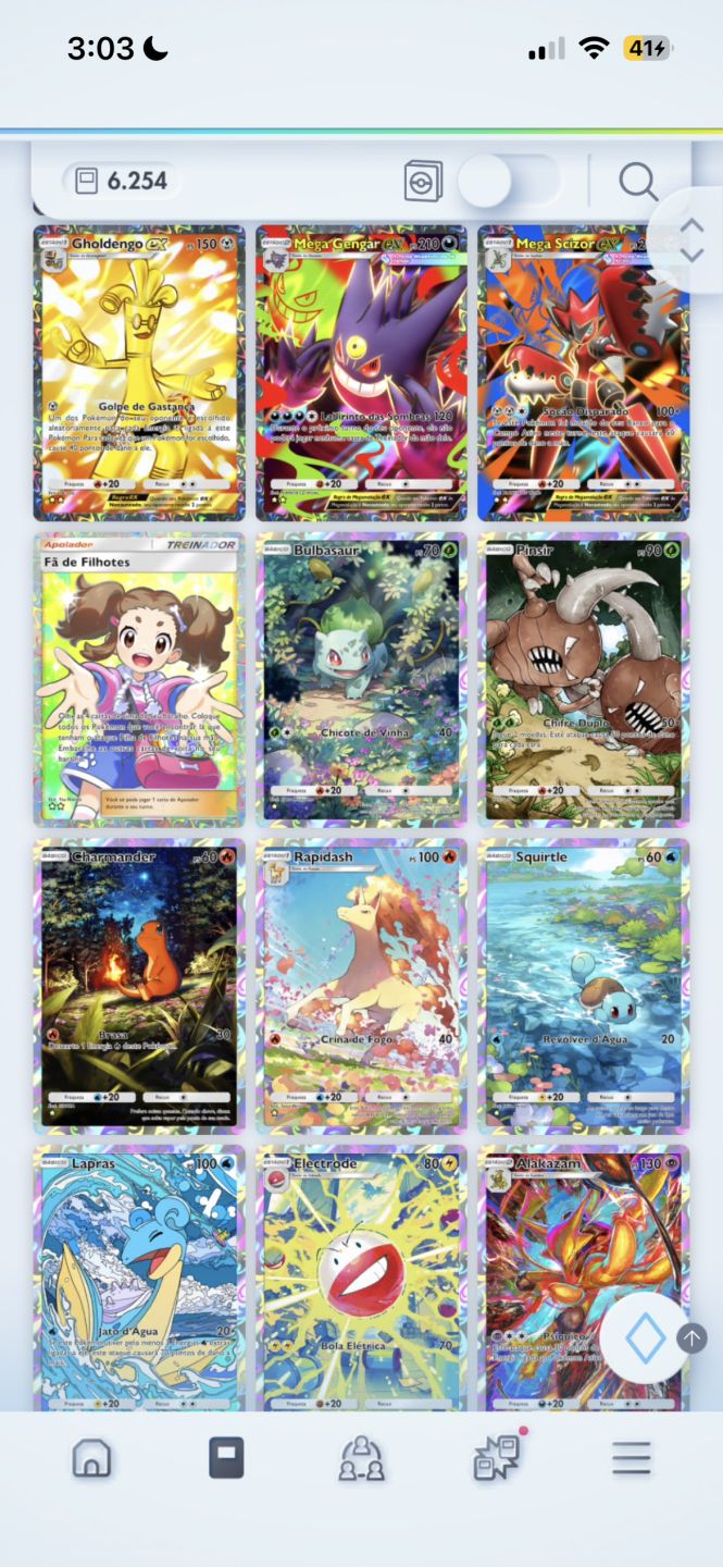 CONTA HIGHERTIER+6.2KCRISTAIS | MEGA VENUSAUR, GENGAR, SCIZOR ex |CLCAO COMPLETA